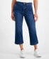 Фото #1 товара Petite High-Rise Cropped Wide-Leg Jeans, Created for Macy's