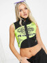 Фото #3 товара Lacoste motor inspired vest in black and lime
