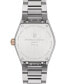 ფოტო #3 პროდუქტის Women's Swiss Highlife Diamond (1/20 ct. t.w.) Two-Tone Stainless Steel Bracelet Watch 31mm