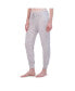 Фото #4 товара Women's Ribbed Drawstring Jogger Pajama Pant