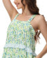 Women's Printed Ruffle Babydoll Nightgown