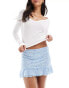 Фото #4 товара Cotton On mesh pyjama skirt in blue ditsy