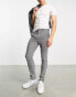 ASOS DESIGN smart co-ord skinny trousers in black and white gingham