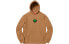 Фото #1 товара Худи Supreme SS19 Apple Hooded Sweatshirt Brown logo SUP-SS19-064
