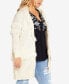 ფოტო #8 პროდუქტის Plus Size Shaylee Fluffy Knit Coatigan Sweater