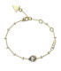 Фото #1 товара Charming Gold Plated Crystal Drop Bracelet JUBB03392JWYG