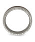 ფოტო #2 პროდუქტის Damascus Steel Polished with Ebony Wood Inlay 8mm Band Ring