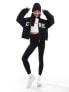 The Couture Club varsity zip through hoodie in black