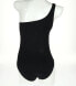 Carve Womens Designs Holden Strap Solid One Piece Swimsuit Black Size S