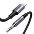 Фото #1 товара Kabel przewód audio AUX do iPhone MFI Lightning - 3.5 mmmini jack 1m szary