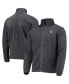 Фото #2 товара Men's Dallas Mavericks Heathered Charcoal Flanker Full-Zip Jacket