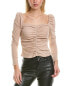 Фото #1 товара Bcbgmaxazria Ruched Top Women's Pink M