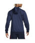 ფოტო #2 პროდუქტის Men's Blue USA Basketball Authentic On-Court Game Full-Zip Jacket