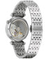 ფოტო #3 პროდუქტის Women's Automatic Classic Regatta Diamond-Accent Stainless Steel Bracelet Watch 32.2mm