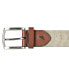 ფოტო #4 პროდუქტის Men's Leather Tab Signature Webbing Logo Belt