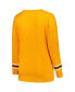 ფოტო #2 პროდუქტის Women's Tennessee Orange Tennessee Volunteers Plus Size Triple Script Crew Neck Long Sleeve T-shirt