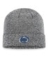 ფოტო #1 პროდუქტის Men's Heather Black Penn State Nittany Lions Cuffed Knit Hat