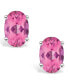 ფოტო #5 პროდუქტის Pink Topaz (1-1/7 ct. t.w.) Stud Earrings in 14K Yellow Gold or 14K White Gold