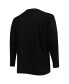 Фото #2 товара Men's Black Tampa Bay Buccaneers Big and Tall Waffle-Knit Thermal Long Sleeve T-shirt
