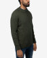 ფოტო #3 პროდუქტის Men's Ribbed Mock Neck Quarter-Zip Sweater