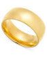 ფოტო #1 პროდუქტის 18k Gold-Plated Stainless Steel Cigar Band Yuri Ring