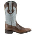 Фото #1 товара Ferrini Mustang Square Toe Cowboy Mens Blue, Brown Casual Boots 40793-10