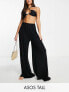 Фото #1 товара ASOS DESIGN Tall jersey palazzo beach trouser in black