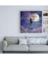 Фото #3 товара Dan Craig Man with Moon Canvas Art - 15.5" x 21"