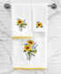 Textiles Turkish Cotton Girasol Embellished Bath Towel Set, 2 Piece