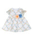 ფოტო #1 პროდუქტის Baby Girls Short Sleeves Embroidered Organza Social Dress