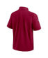 Men's Burgundy Washington Commanders Sideline Coach Short Sleeve Hoodie Quarter-Zip Jacket