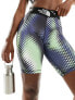 The North Face Training Aracar high waist legging shorts in green dot print Exclusive at ASOS