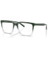 ფოტო #1 პროდუქტის Unisex Rectangle Eyeglasses, AN721555-O
