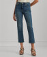 Women's High-Rise Straight Ankle Jeans, Regular & Petite