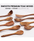 Фото #3 товара 9-Piece Teak Wooden Utensils for Cooking with Premium Gift Box