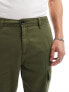 New Look cargo trouser in dark khaki W32 L30 - фото #3