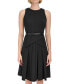 Women's Jewel-Neck Scuba-Crepe Dress