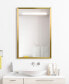 Contempo Brushed Stainless Steel Rectangular Wall Mirror, 24" x 36"