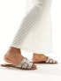 Фото #1 товара ALDO Elanaa padded flat sandals in bone embellished