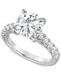 ფოტო #1 პროდუქტის Certified Lab Grown Diamond Cushion Cut Engagement Ring (4-3/4 ct. t.w.) in 14k White Gold