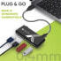 Фото #5 товара Techly Mini Hi Speed USB Hub 4 Ports Black IUSB2-HUB4-BKTY - USB 2.0 - 480 Mbit/s - Black - USB