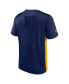 Фото #2 товара Men's Navy, Gold St. Louis Blues Authentic Pro Rink Tech T-shirt