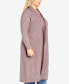 Фото #3 товара Plus Size Paris Long Length Cardigan Sweater