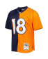 Men's Peyton Manning Navy, Orange Denver Broncos 2015 Split Legacy Replica Jersey