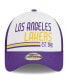 Фото #4 товара Men's White Los Angeles Lakers Lift Pass Foam Front Trucker 9FORTY Adjustable Hat