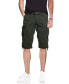ფოტო #1 პროდუქტის Men's Belted Capri Cargo Shorts