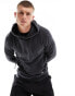 Фото #1 товара ONLY & SONS oversized hoodie in black acid wash