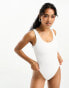 Фото #4 товара Champion crinkle swimsuit in white