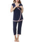 ფოტო #2 პროდუქტის Kimi & Kai Cindy Maternity Nursing Pajama Set