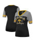 ფოტო #1 პროდუქტის Women's Black, Heathered Gray Iowa Hawkeyes There You Are V-Neck T-shirt
